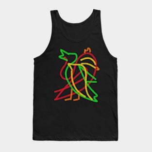 abstract birds pattern Tank Top